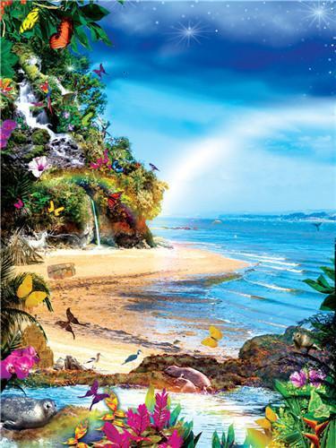 Plage - Peinture par numéros
